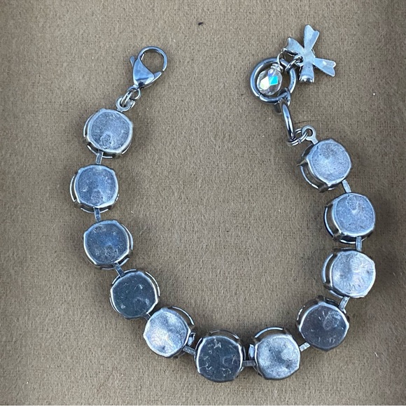 Penn State University Nittany Lions Crystal Bracelet and Earrings Set - Picture 3 of 3